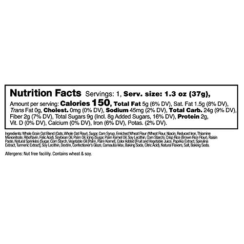 Zee Zees Birthday Cake Soft Baked Snack Bars, Nut-Free, Whole Grain, Naturally Colored and Flavored, 1.3 oz, 30 pack - Thumbnail 5