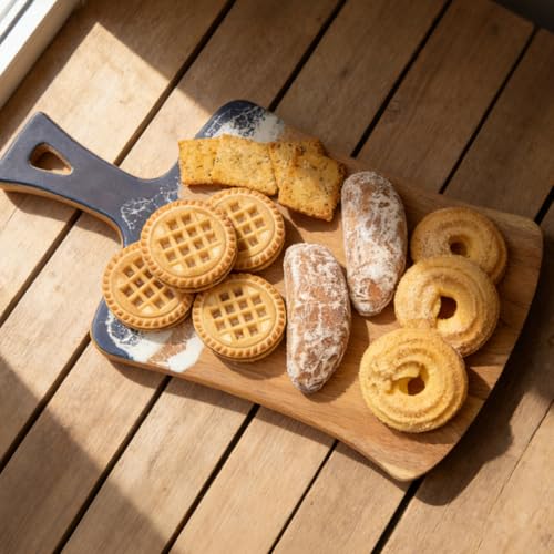 Tabla para Cortar Cocina Madera Acacia Azul 36x21 cm miniatura 5