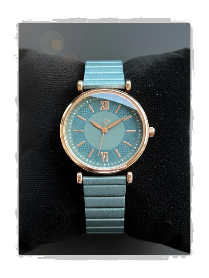 Image of AMERICANVIBER Women's Green Analog Wrist Watch - Elegant Round Dial, Modern Adjustable Strap, Stylish Lightweight Casual & Office Wear Watch for Girls & Ladies, Perfect Daily Use Fashion Accessory