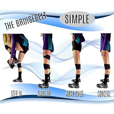 Bruisebelt - Hip Pads Protection Belt for Volleyball, Basketball, Football and Other Contact Sports - This Hip Protector is an Easy Slide on Belt with Gel Pads