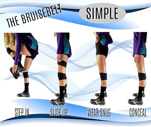 Image of Bruisebelt - Hip Pads Protection Belt for Volleyball, Basketball, Football and Other Contact Sports - This Hip Protector is an Easy Slide on Belt with Gel Pads