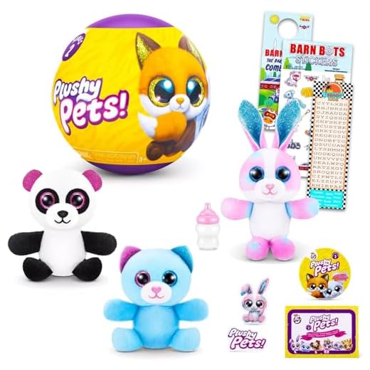 Zuru 5 Surprise Plushy Pets – Stofftiere zum Sammeln, Serie 2