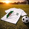 lepni.me Algeria 2026 Personalised Men's Football Fan Graphic Cotton T-Shirt, Custom Name and Number, Short Sleeve Supporters Top (5XL Black Multi Color) #1