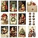 Produktbild Weihnachtskarten mit Umschlag Set 20 Stück Vintage Nostalgisch Weihnachtskarten Set, A5 Christmas Cards Kleine Weihnachtskarten Weihnachtspostkarten, Lustige Weihnachtskarten für Familie Freunde
