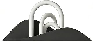 Mountain Design Artistic Floating Wall Shelf (Black Small) | Sturdy solid structure easy to install, great for figurines, candles and small decorations.