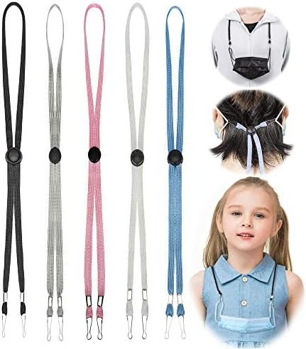 5 Pcs Mask Lanyard Strap For Kids With Clips Adjustable Lenth Face Masks Holder Around Neck Strap Extenders With Button Necklace For Adult And Kids Men And Women Amazon Com Au Health Household