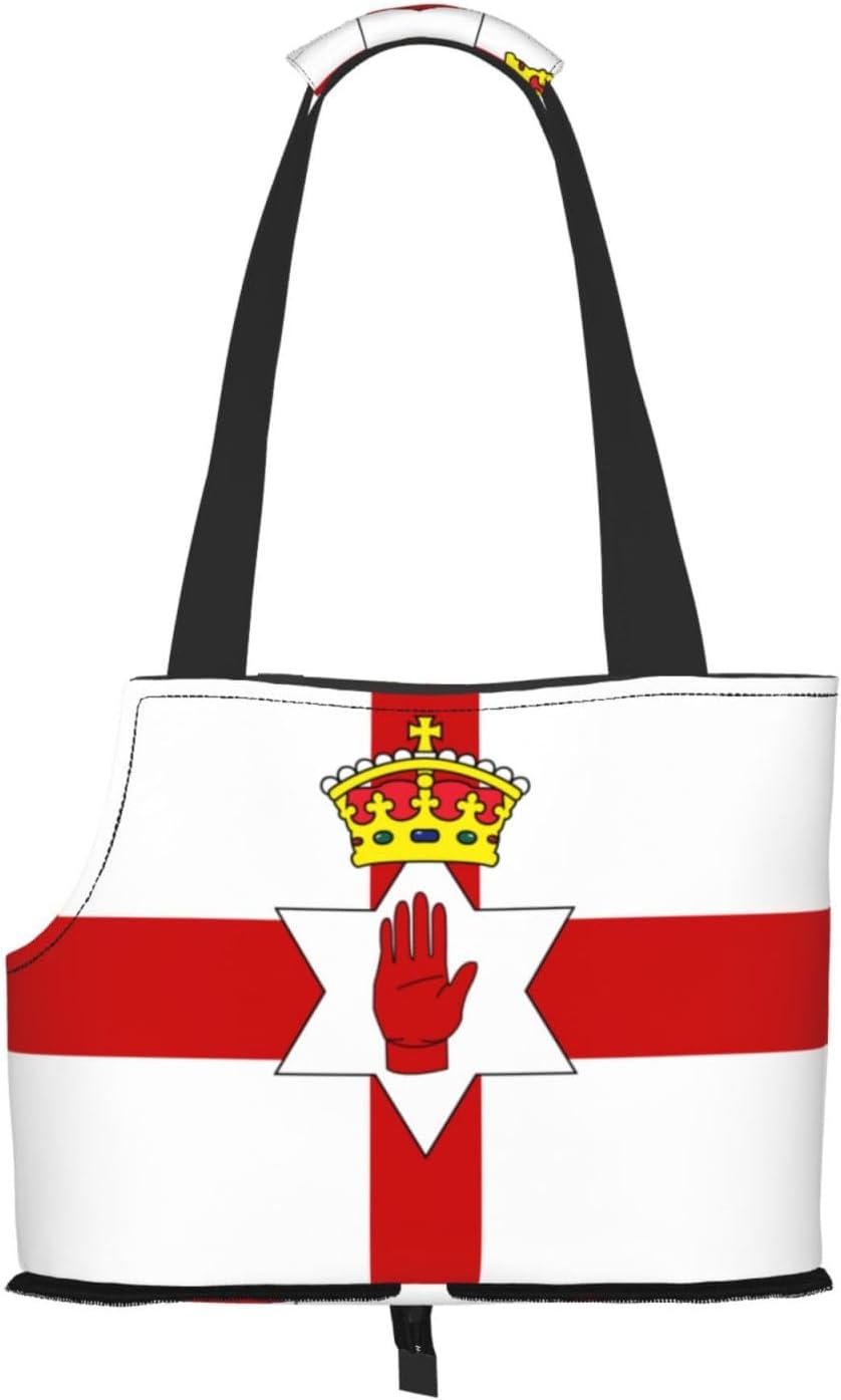 Flag of Northern Ireland Dog Purse Carrier,Pet Tote Bag, Bag for Small Dogs Cats Puppy
