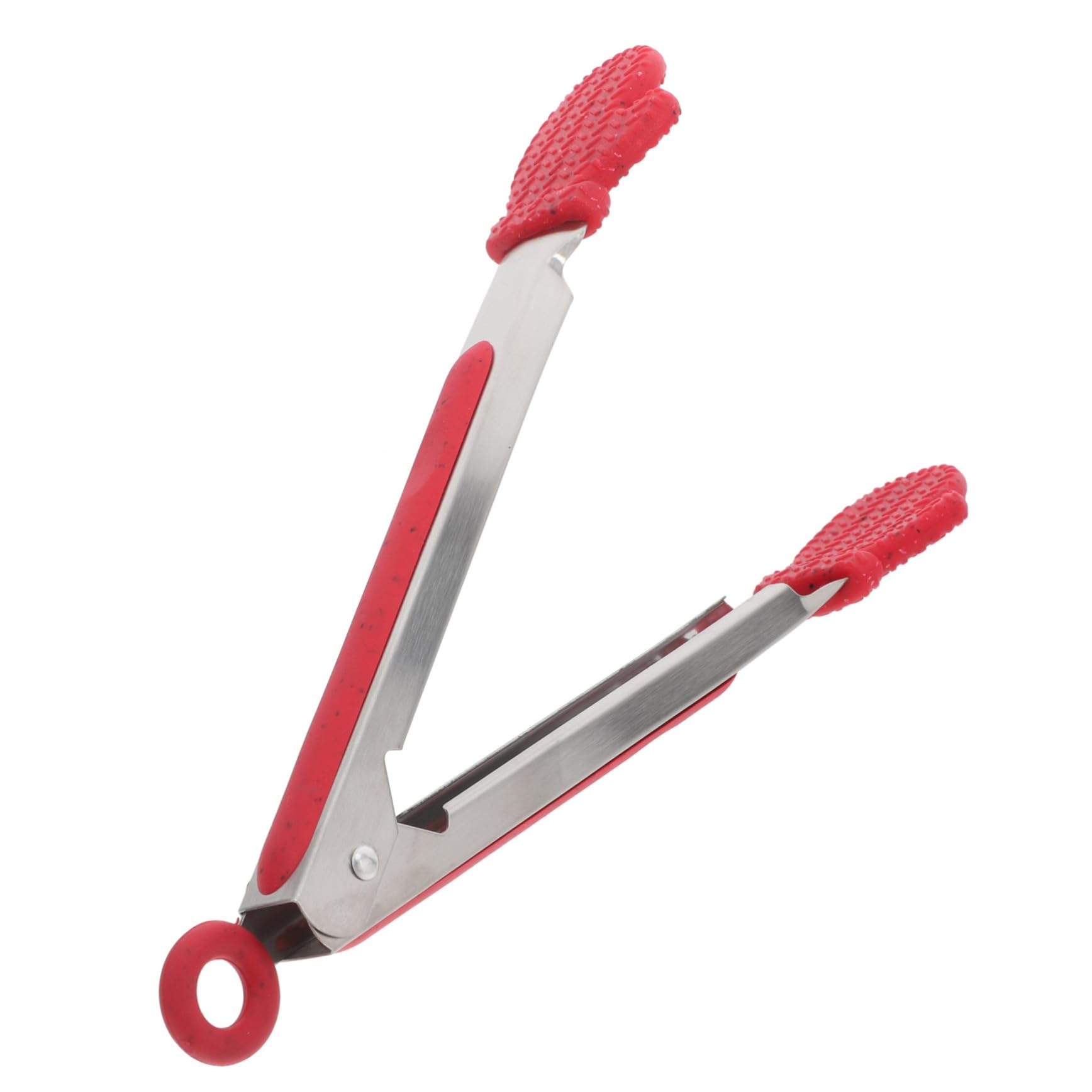 Pince de Cuisine Inox Multifonction à Long Manche avec Décor de Noël Résistante Chaleur Clip Alimentaire pour Viande et Barbecue pour Fête et Usage Quotidien