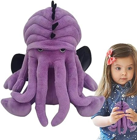 Horror Cthulhu Plush Toys, 1/2PCS Gothic Octopus Stuffed Toys with Wing, Marine Animal Plushies Doll Toy, Soft Cthulhu Octopus Plush Figure Pillow, for Kids, Home Decor & Gifts 9 51M eL9CtLL. AC