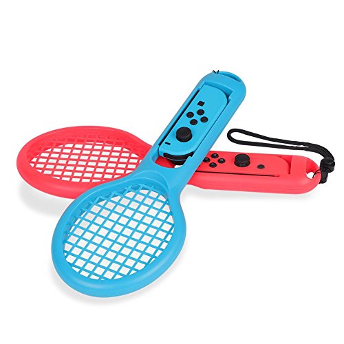 Juegos Nintendo Switch Fdit Raqueta de Tenis para Nintendo Switch Joy-con Mario Tenis Aces Juego Mario Adventure Mode (2 Paquetes) Adsire-EU(Rojo y...