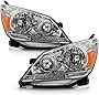 ACANII - For 2005 2006 2007 Honda Odyssey Chrome Housing Headlights Headlamps Pair Replacement Driver + Passenger Side