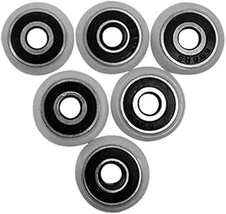 Plastic Bearing Nylon Wheel Roller Pulley 696 RS Type Coated Inner Diameter 2Pcs(10pcs 5x19x5.35mm)
