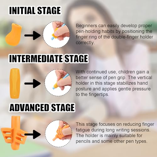 AIUNBEST 26x Schreibhilfe für Stift Kinder - Ergonomische Stiftehalter Kinder Lernhilfe Linkshänder-Rechts Stifthaltung Hilfsmittel für Kindergarten Grundschule Kindergeburtstag Gastgeschenke