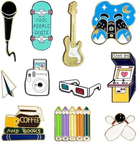 Enamel Pin Badges Brooch Pins Badges Metal Badge Pins Fashional Accessory for Women Teenager Suitable for Clothing Bags Jackets DIY Crafts