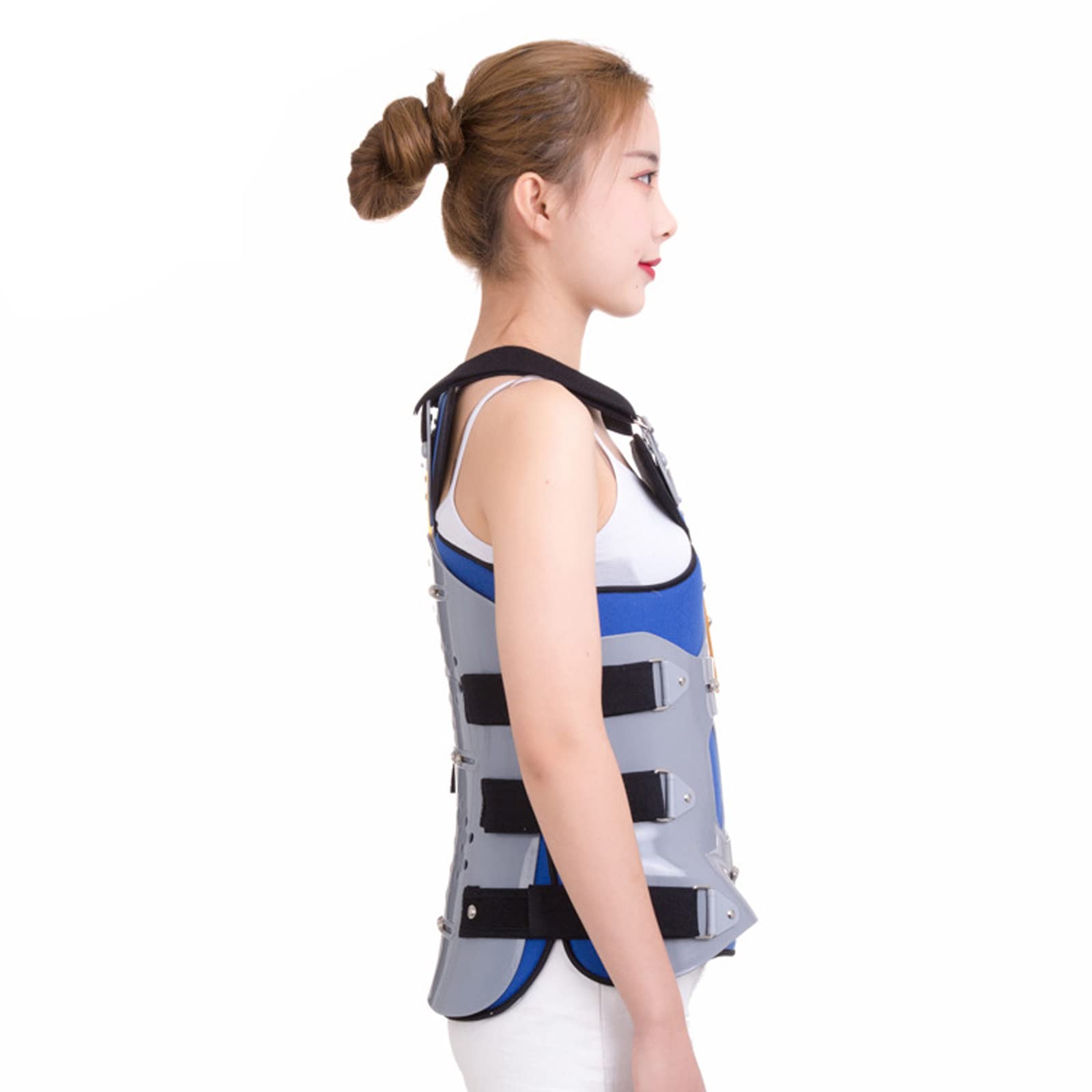 CUSMA Protector Espinal, Ortesis Lumbar Ajustable, Soporte para La Espalda, Ortesis Toracolumbar para Hombres Y Mujeres Adultos