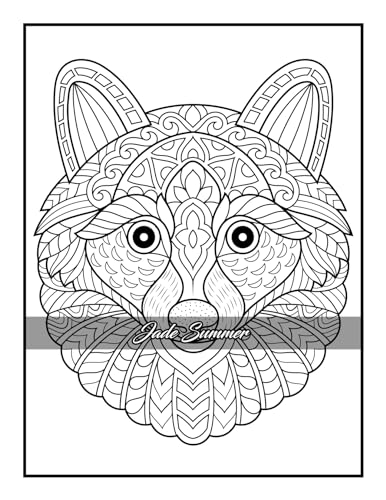 100 Animals: An Adult Coloring Book with Lions, Elephants, Owls, Horses, Dogs, Cats, and Many More! - Image 28