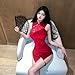 SULTEYSHOW Sexy Chinese cheongsam underwear dress cosplay kawaii traditional cheongsam doll (2694red)