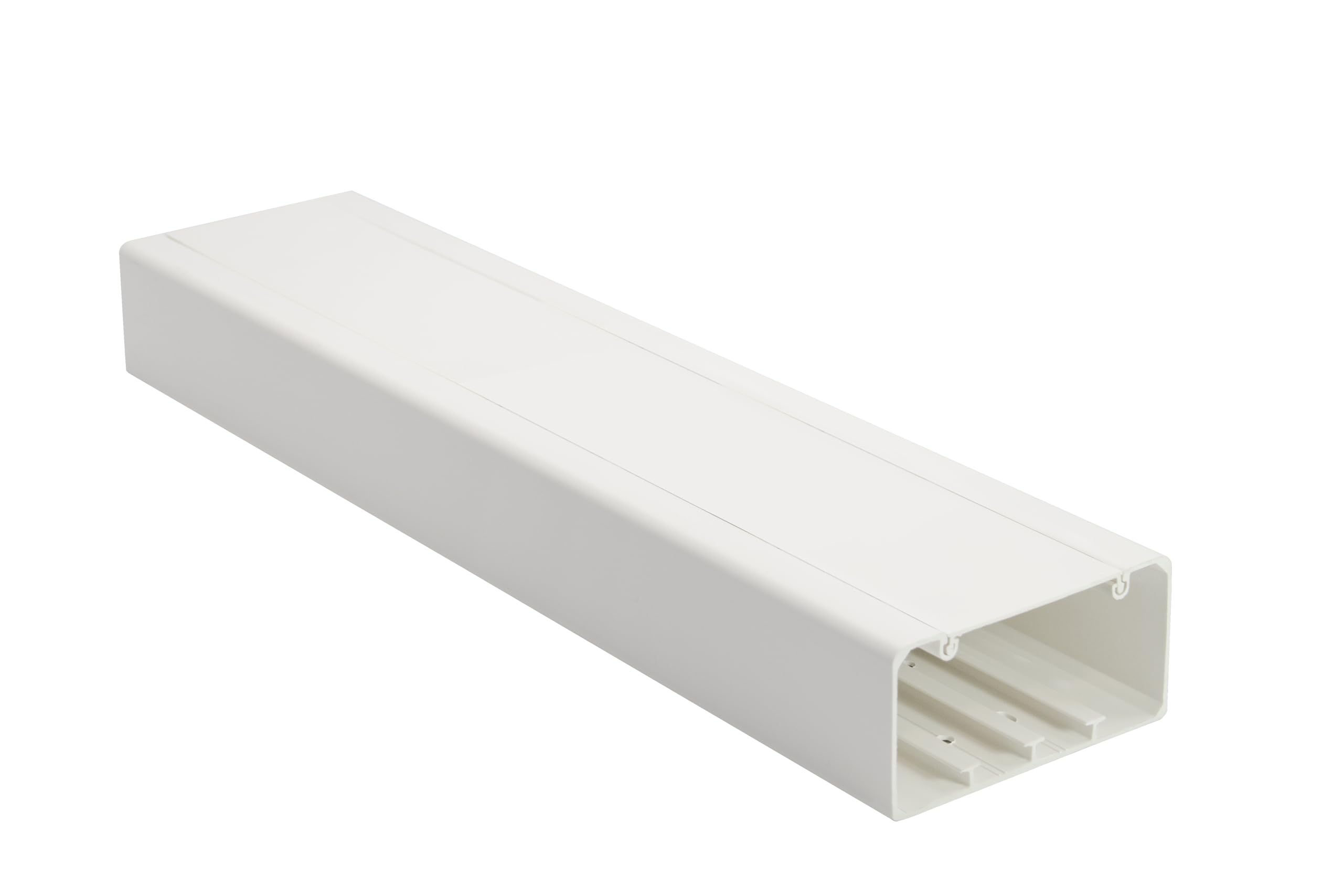 KOMIB Brüstungskanal 120x60 mm, Reinweiß (RAL 9010), Zubehör (Brüstungskanal + Decke, 5 x 2M = 10m), KOMIB GmbH