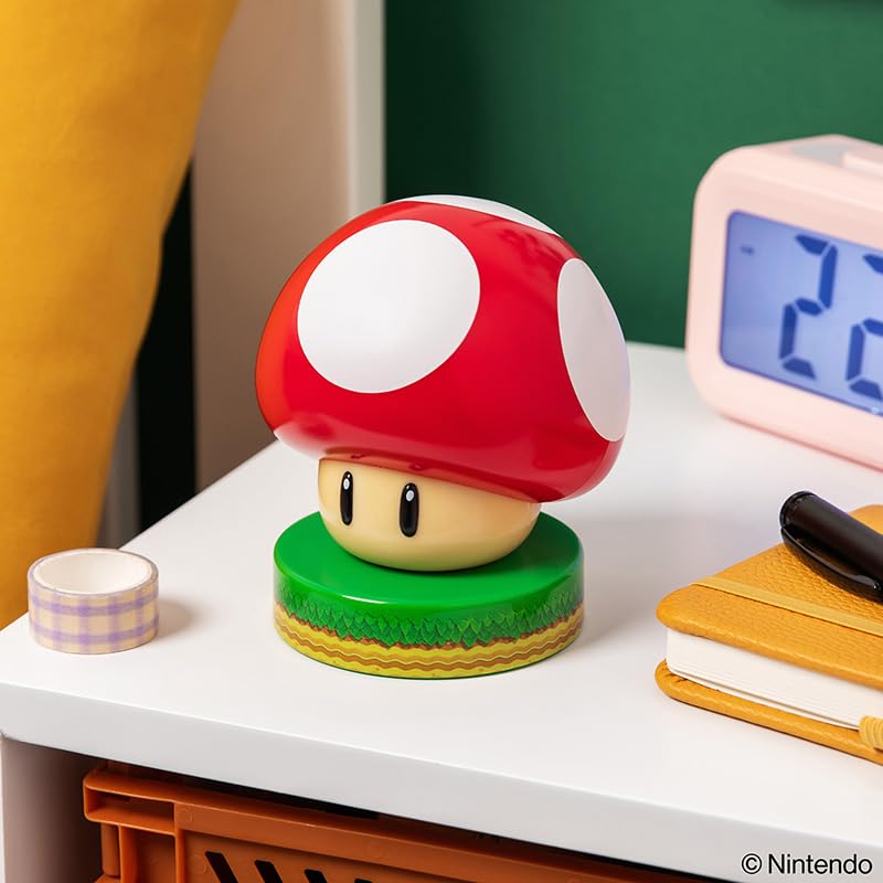 Paladone Super Mushroom Icon Light - Officially Licensed Nintendo