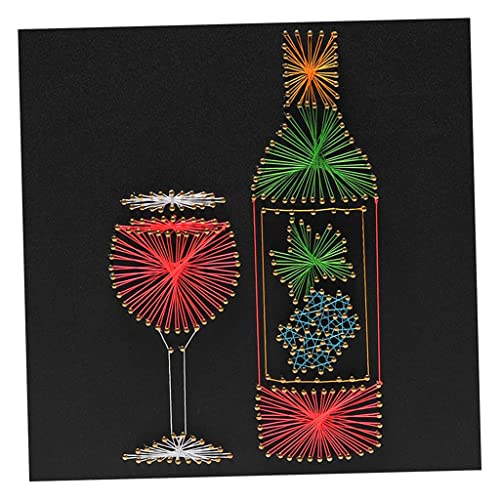 LoveinDIY Red String | DIY Kit includes All Crafting Supplies | Lover Gift | String Art Patterns | Bar Art | Craft Kit for Adults