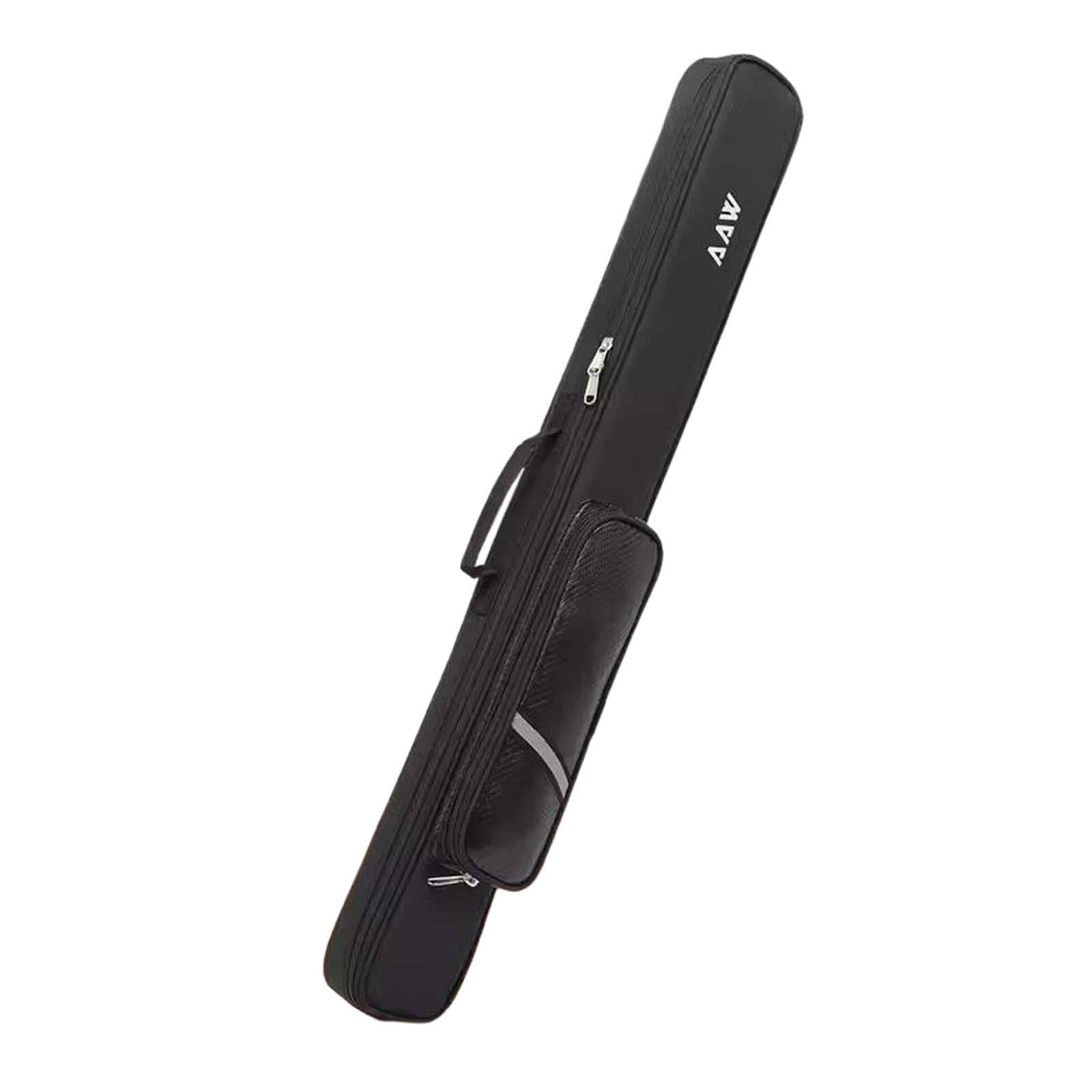 Honfam Custodia per stecca da biliardo, custodia per 4 stecche e 8 aste, colore: nero