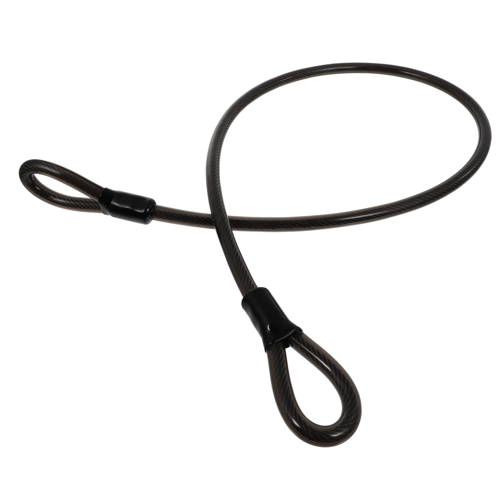 ibasenice 1pc -Theft Lock for Motorbike and Lengthened Security Cable for Outdoor Use Portable Bike Black for Doors and Lawn Mowers