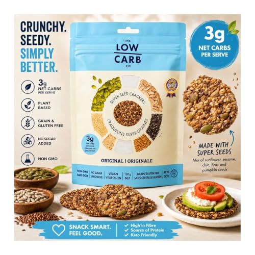 Image of The Low Carb Co High Protein Seed Crackers, Original, 3-Pack