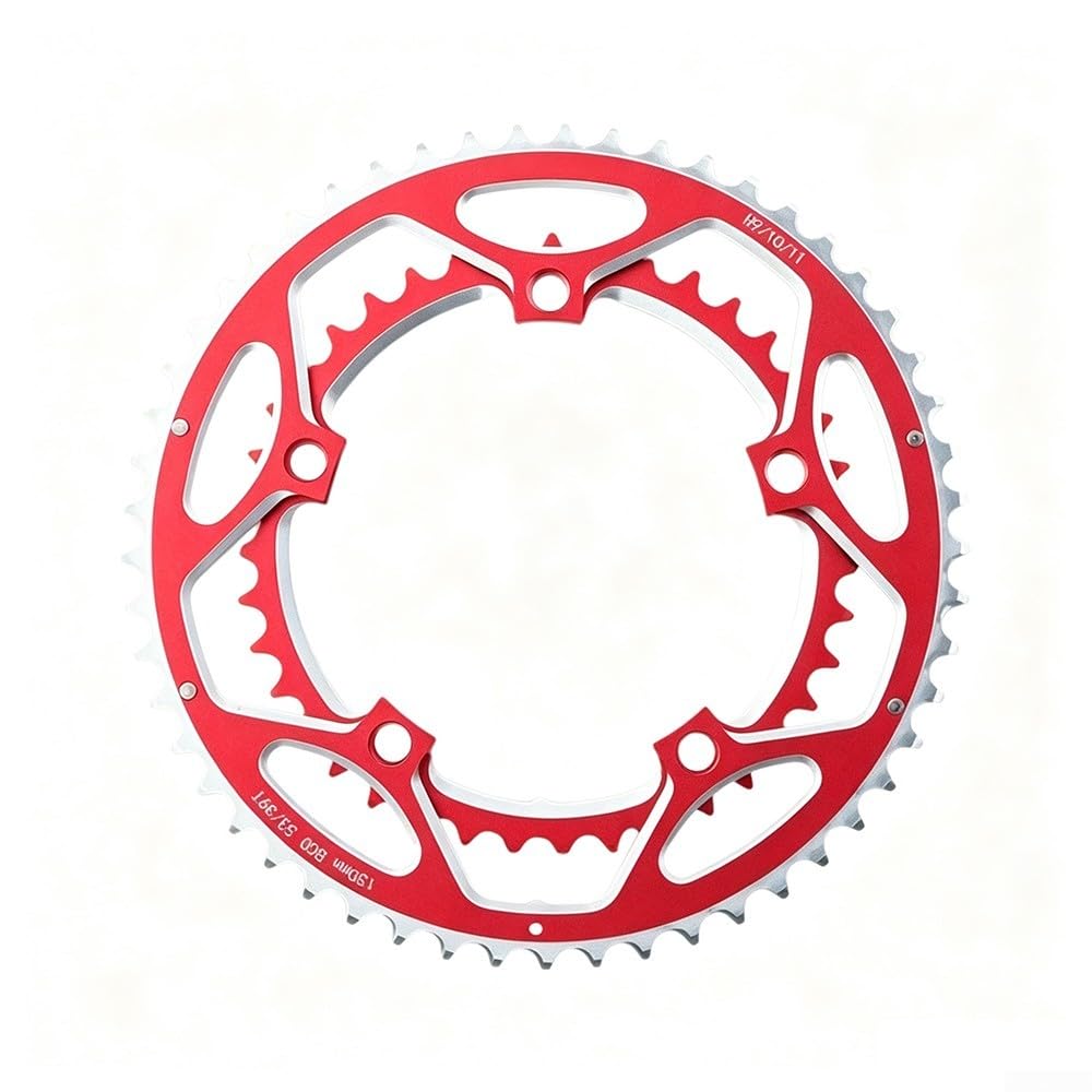 Guarnitura Doppia 53/39T 130BCD Alluminio per Bici Strada