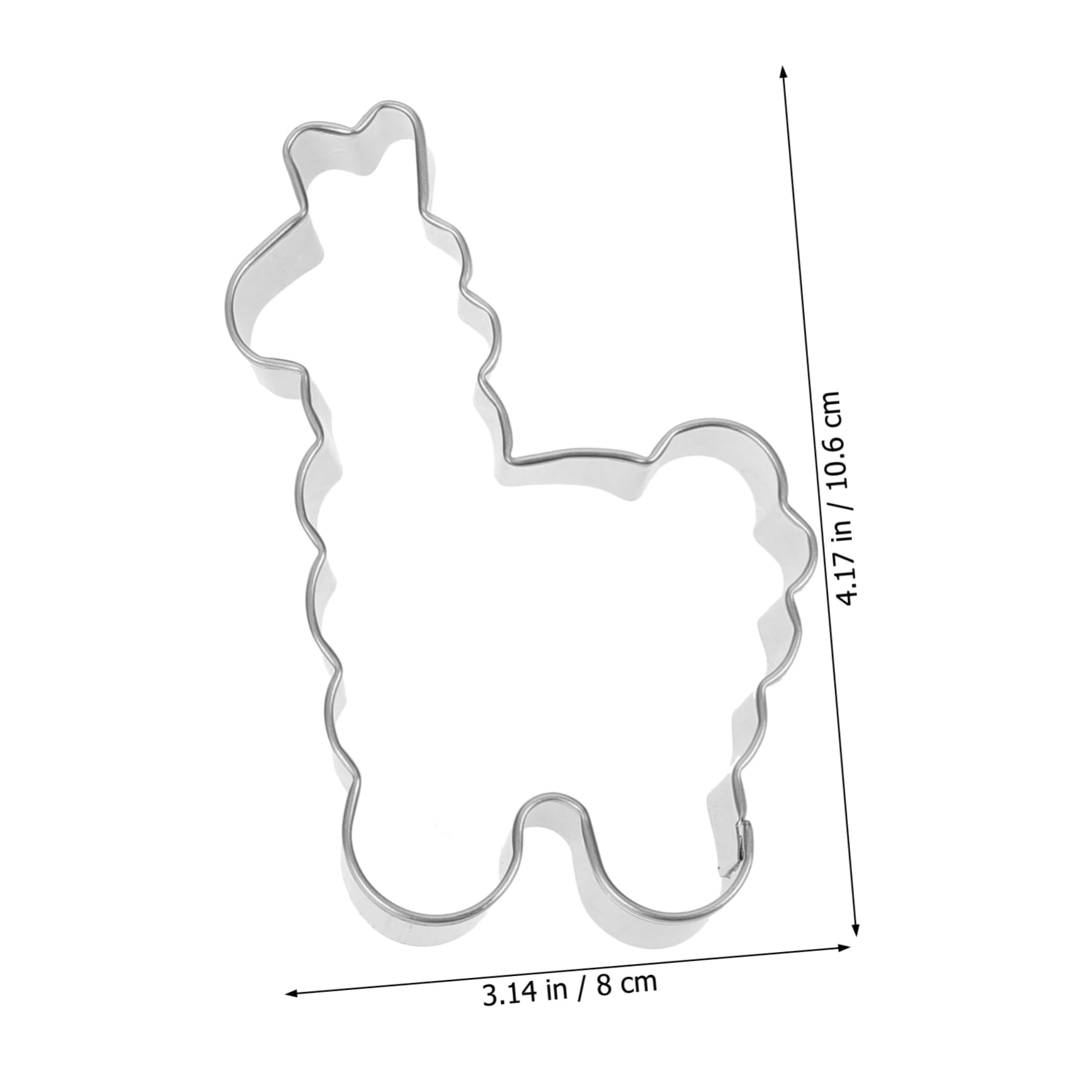 Mikinona 4 Cortadores De Galletas De Alpaca Moldes Galletas De Acero Inoxidable Herramientas Para Hornear