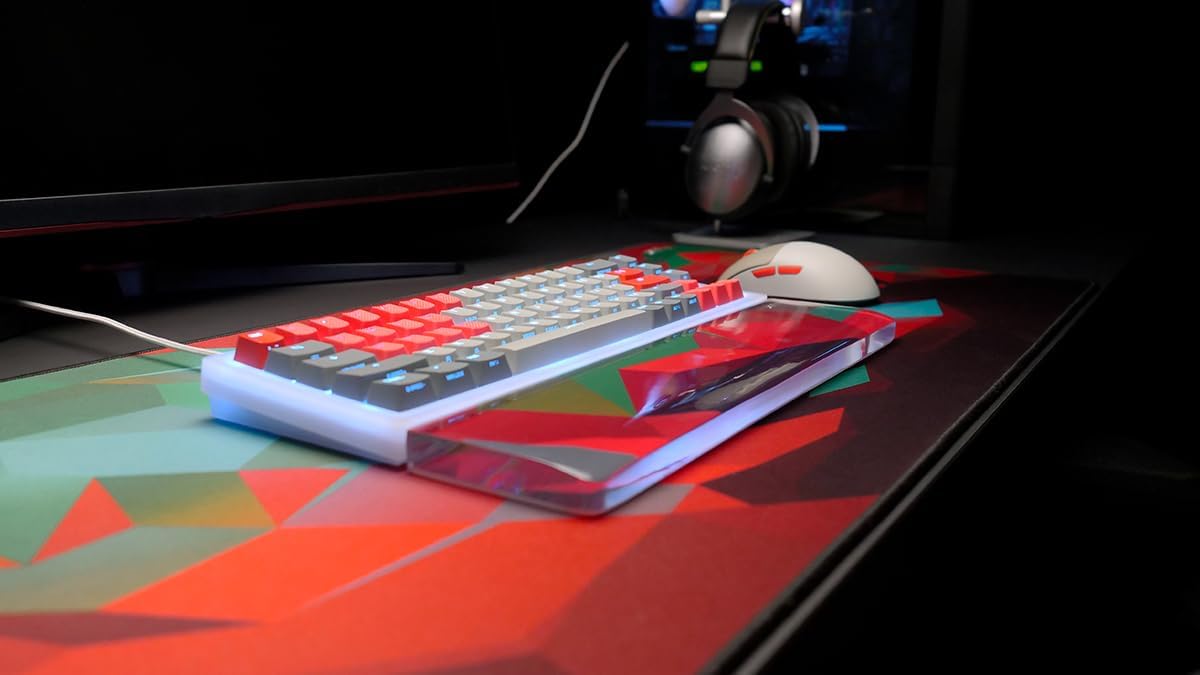CHERRY XTRFY GP5, XL Gaming Mouse Pad (920 x 400 x 3 mm), High-Speed Cloth Surface for Precision, Stitched Edges, Non-slip, Machine washable, Litus Red
