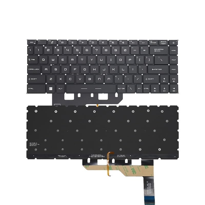Réparer clavier MSI GE66 défectueux avec ce modèle US rétroéclairé noir
