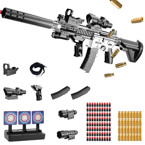Pistolet Jouet avec balles Souples,Pistolet à Balle Molle,Mousse Jouet Blaster,Blaster en Mousse Souple,l'entraînement en Sécurité ou au Jeu,pour 14 +