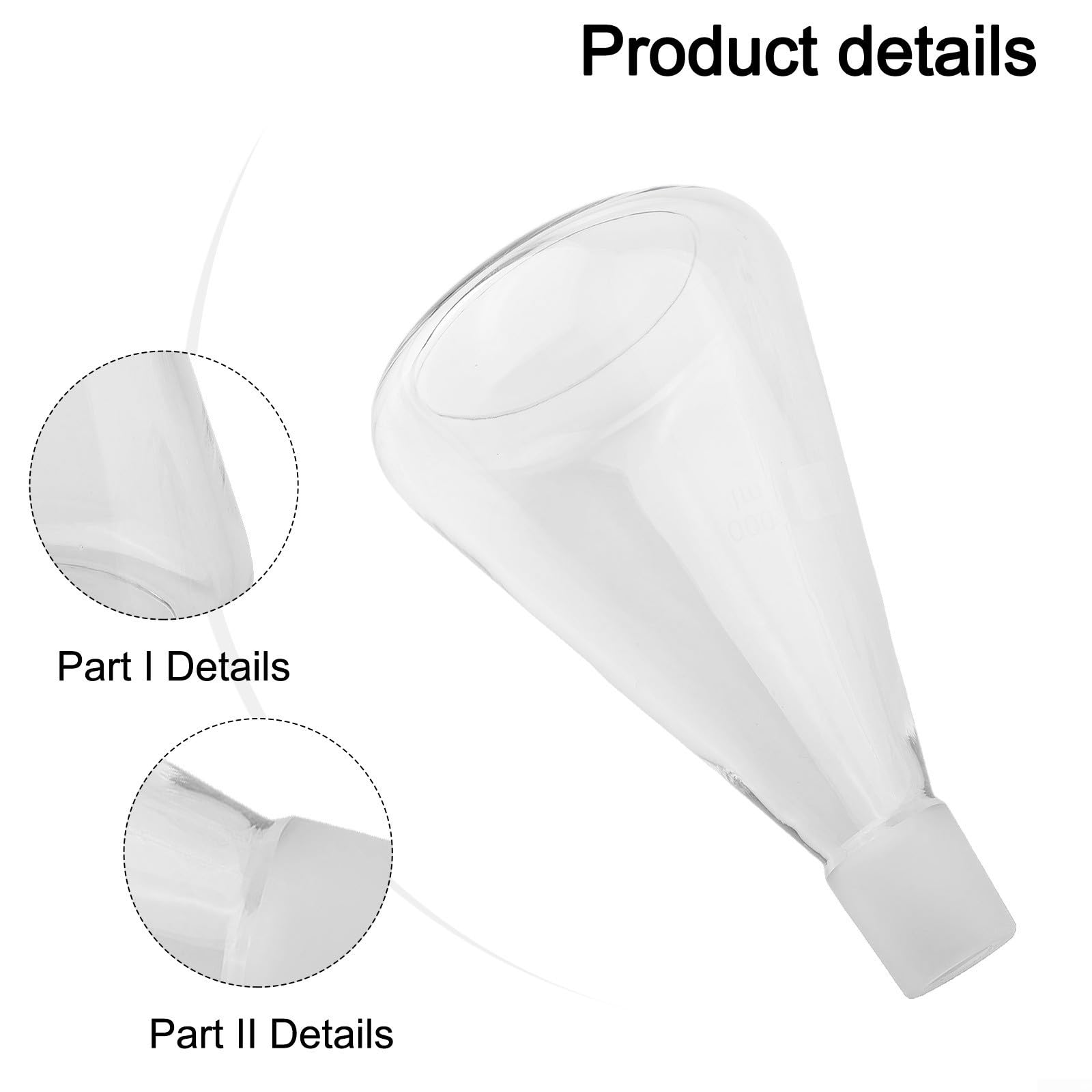 Boro 3.3 Filtro sottovuoto in vetro con anima in sabbia, unità di filtrazione da laboratorio ad alta temperatura, design sterilizzabile per applicazioni di ricerca scientifica (1000 ml)