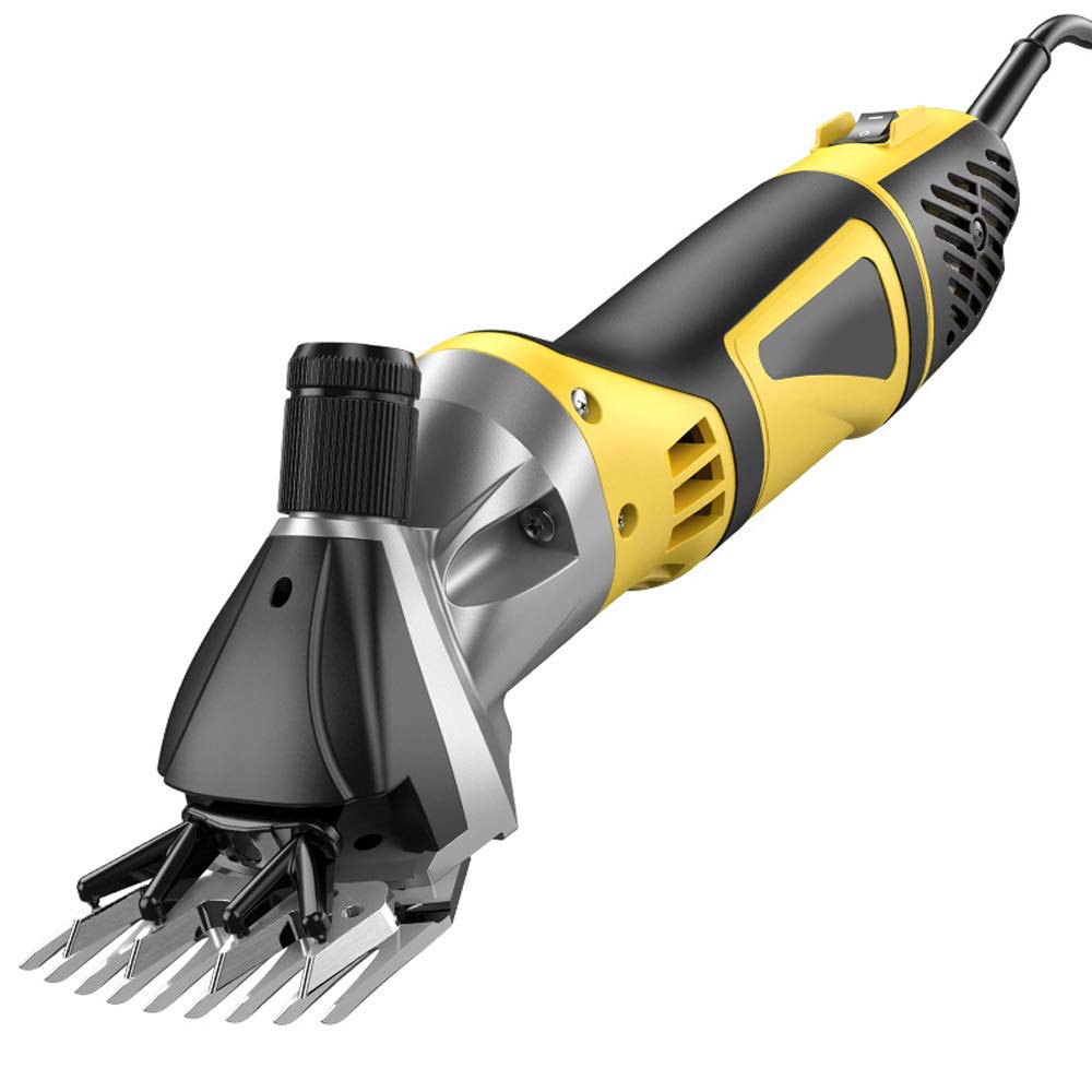 Cesoie per Pecore Professionali elettriche da 1000 W 6 velocità Taglio di Capelli per Bestiame da Fattoria per impieghi gravosi Toelettatura degli Animali (Lama Dritta A 13 Denti)