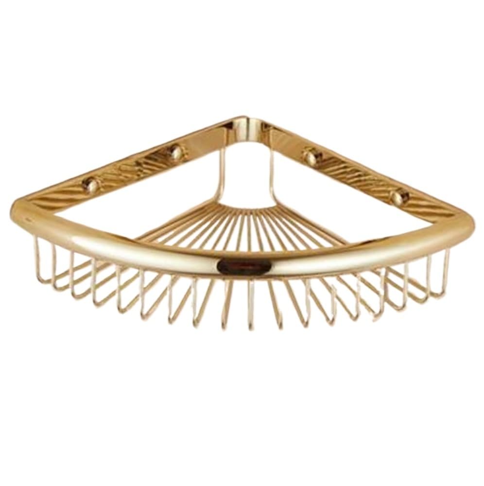 Towel Ring, Bathroom Hardware Set Towel Shelf Bar, Paper Holder, Cloth Hook, Soap Dish(Single Corner Shelf)