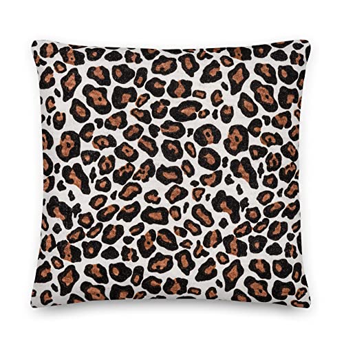 Coussin imprimé léopard animal exotic trendy color premium