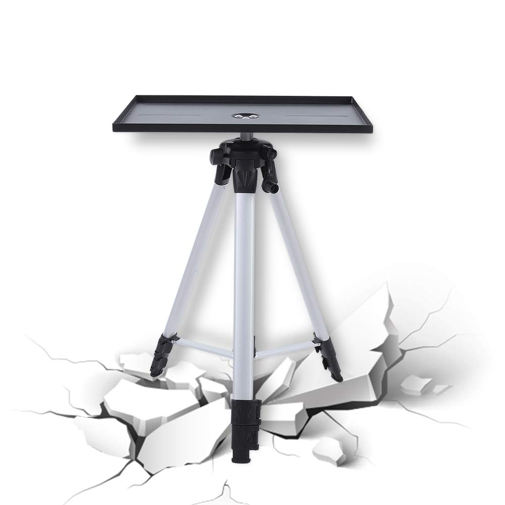 Elprico Stand per Treppiede Proiettore, Altezza Regolabile a 4 Livelli, 6 Kg di Treppiede in Metallo Pesante per Ufficio, Casa, Palcoscenico o Studio