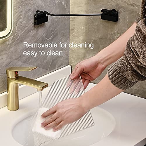 Caddy de douche d'angle en acrylique transparent avec rangement multicouche mural - 6