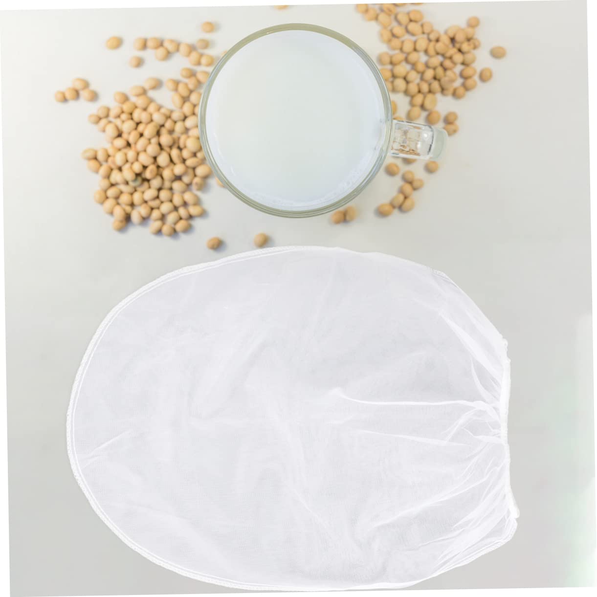 COLLBATH Elastic Nylon Filter Bag for Chemical Liquid Fine Mesh Food Strainer Brew Bag for Home Brewing