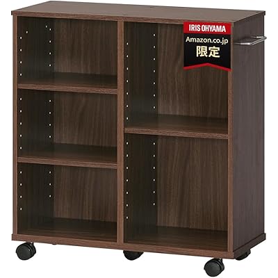 アイリスオーヤマ 棚 キッチンワゴン カート 収納 収納棚 棚 おしゃれ ラック 調味料ラック おもちゃ キッチン 収納 棚 カート 本棚 幅60×奥行26×高 …