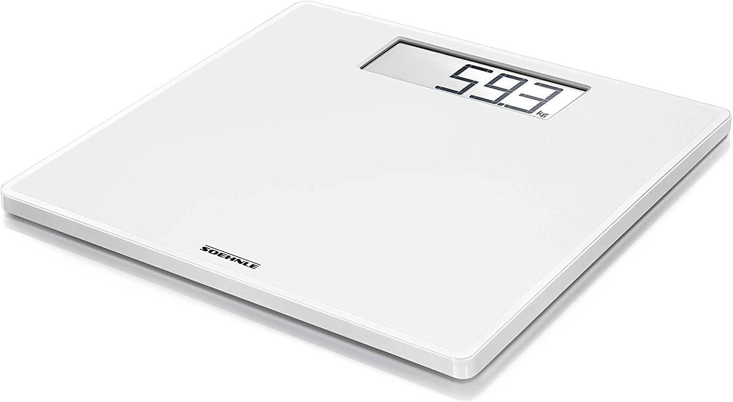 Soehnle Sense Safe 100 Pesa Persona Elettronica, Bianco, 31 x 31 x 2.1 cm