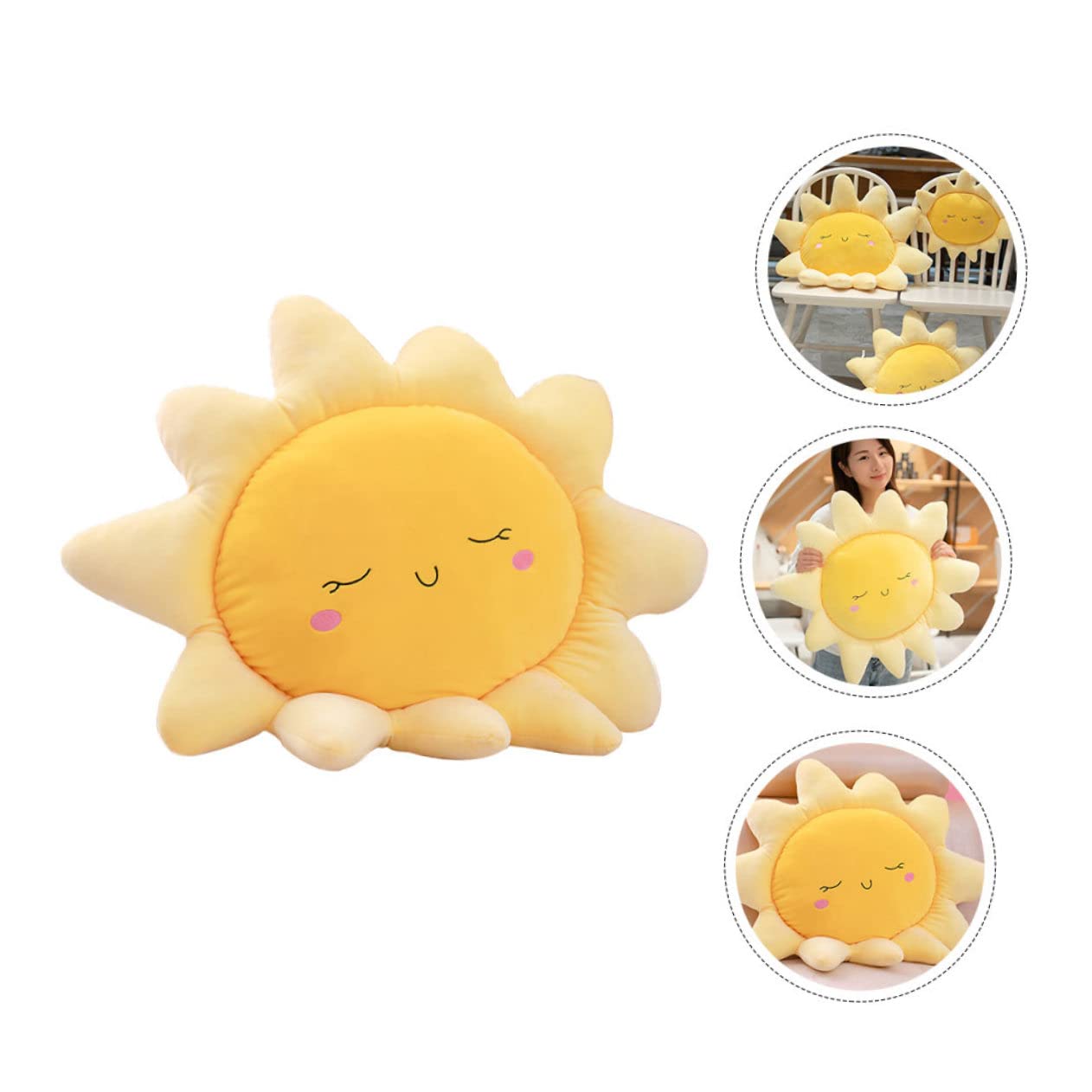 Beaupretty Cuscino Sole Morbido in Cotone Pp Cuscino Peluche Decorativo Per Bambini E Relax Casa Divano Letto