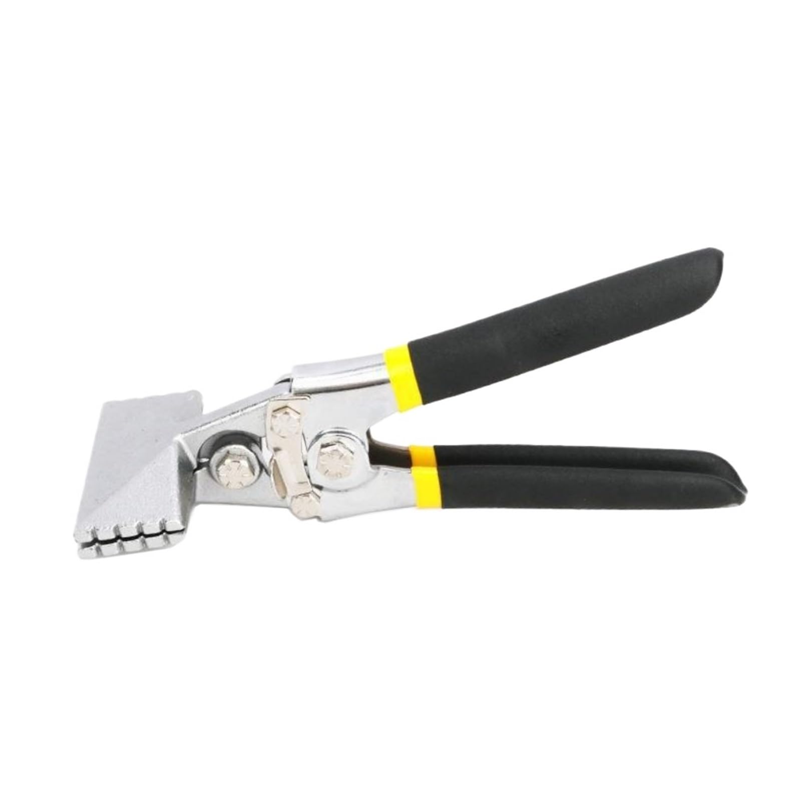 Sheet Metal Bender 75mm/150mm Sheet Metal Hand Seamer Flattening Non-Slip Bending Pliers Carbon Steel Wide Jaw(75mm Straight Head)