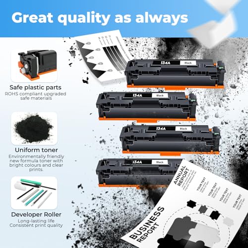 Image of 134A Black Laser Jet Toner Cartridge MFP M234dw Black Toner
