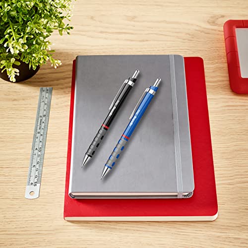 Image of Rotring Ball Point Pen Medium for Smooth Writing | Blue Ink | 1.0mm | Black ABS Plastic Barrel | Tikky Series
