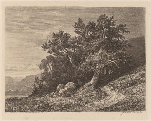 Toile Arbres centenaires Alexandre Calame pour remplacer un mur vide par un grand tableau