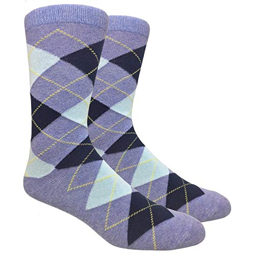 Urban Peacock Men's Argyle Dress Socks - 3 Pair Packages - (Multiple Colors Available)3