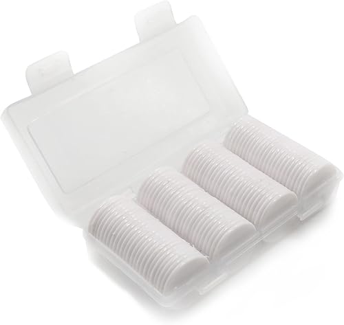 Vista 158 de Juego de 100 fichas de juego de fichas de póquer de plástico opaco con caja de almacenamiento (azul, 1 pulgada)