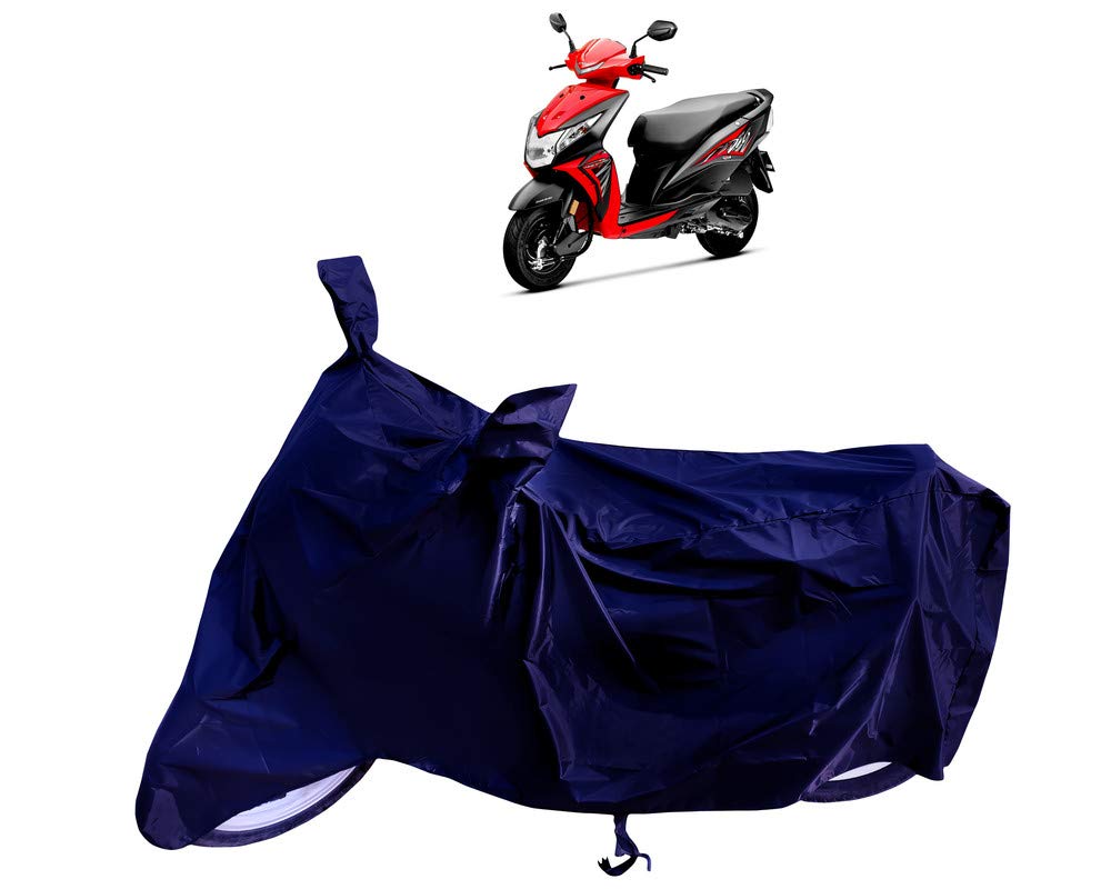 VVM ZEXSHIKAZOL Honda Dio Scooty Cover Waterproof & Dustproof - Heavy Duty - Thick Stuff Quality - Two Wheeler Body Cover Waterproof Full Size (Navy Blue Premium Waterproof)