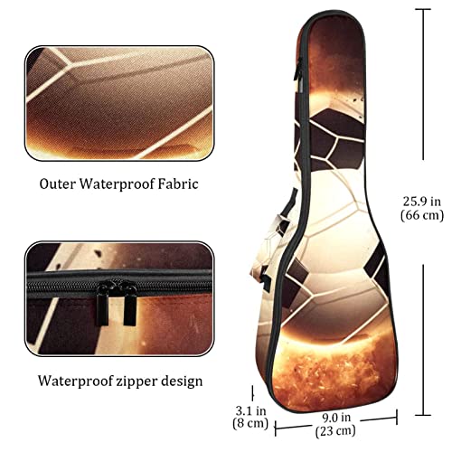 Housse pour ukulélé soprano et ténor imperméable avec sangles - 4